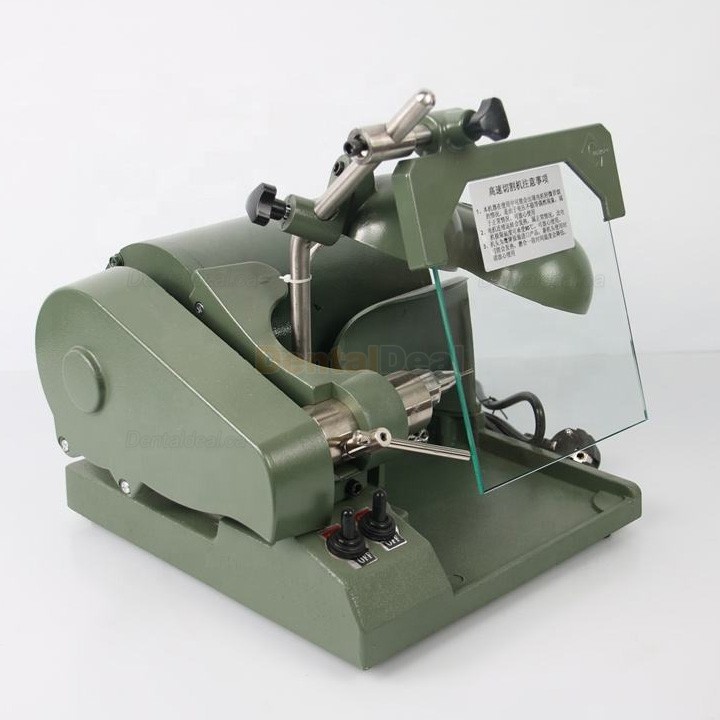 LZ 370W Dental Lab High Speed Cutting Polishing Lathe with Spindle Alloy Grinder 18,000RPM